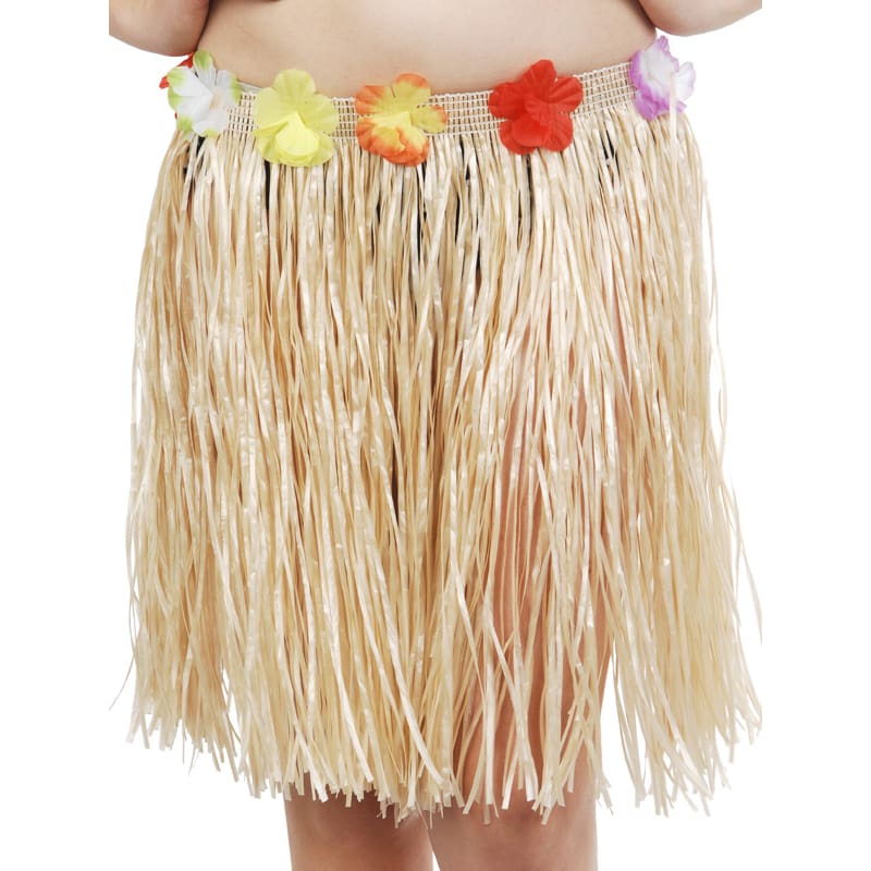 Luau Hula Skirt Natural Short