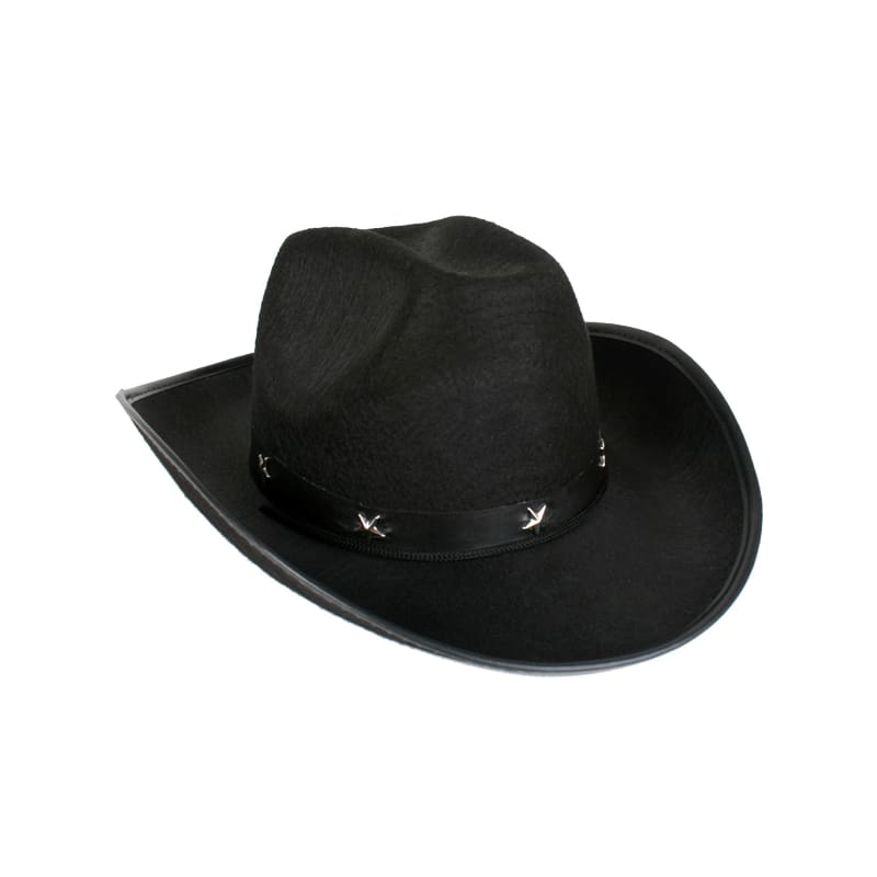 Hat Cowboy Black With Silver Stars