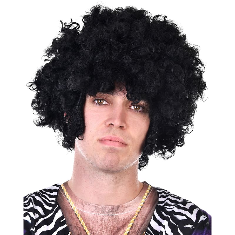 Wig Afro Black with Chops