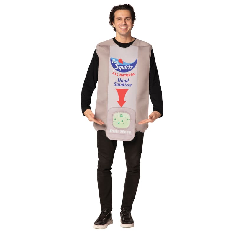 Costume Adult Hand Sanitizer Pull Here