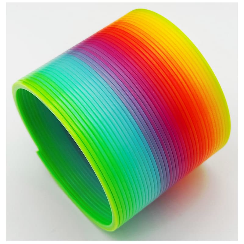 Magic Spring Plastic 7.5cm Rainbow 12