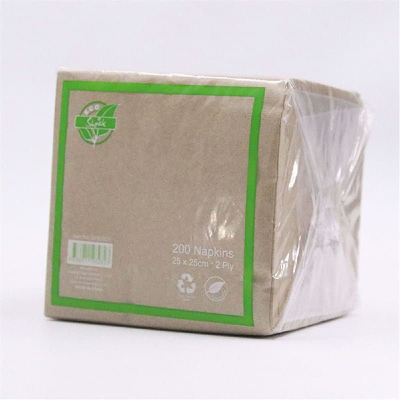 Napkins Beverange 250mm Kraft Pk200