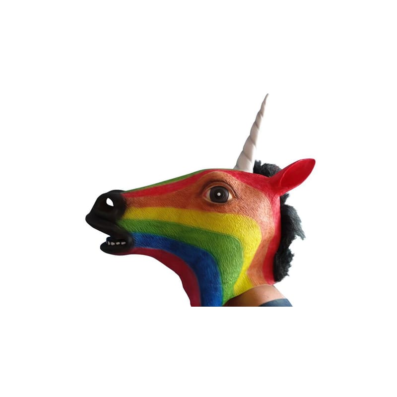 Mask Full Face Unicorn Rainbow DNR