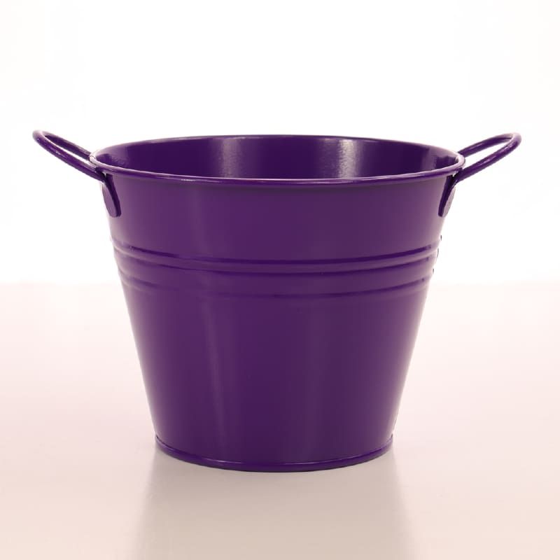 Bucket Tin Violet Purple