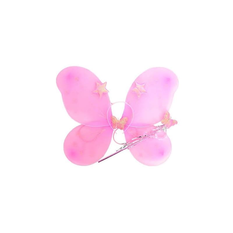 Wings Fairy Pink with Wand Headband