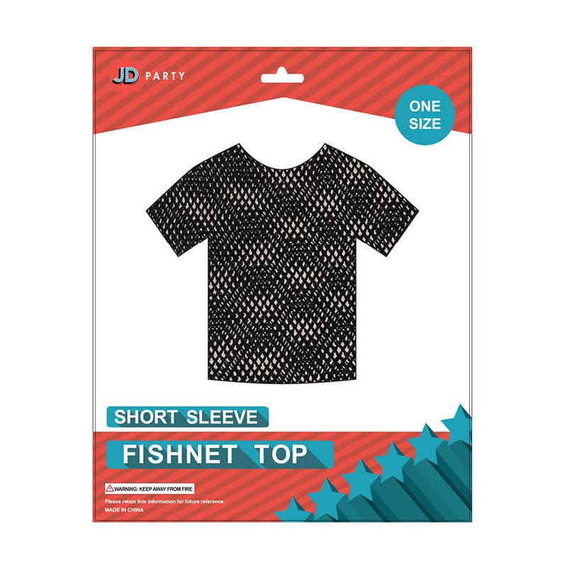 Fishnet Top Black