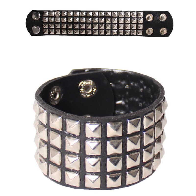 Bracelet Punk Square Studs
