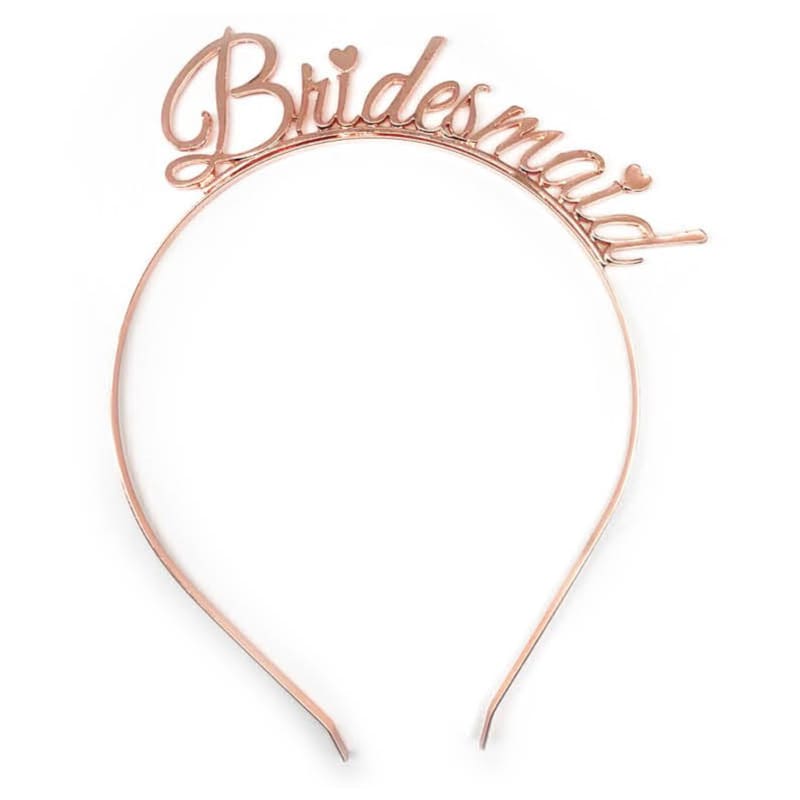 Headband Metal Bridesmaid Rose Gold