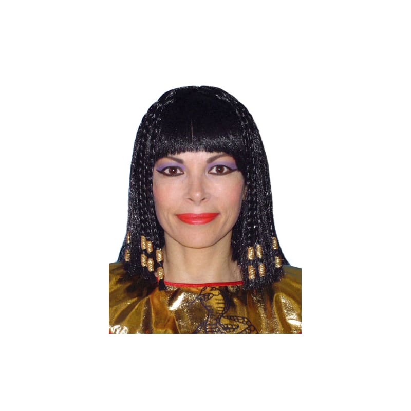 Wig Cleopatra with Gold Braids Premium
