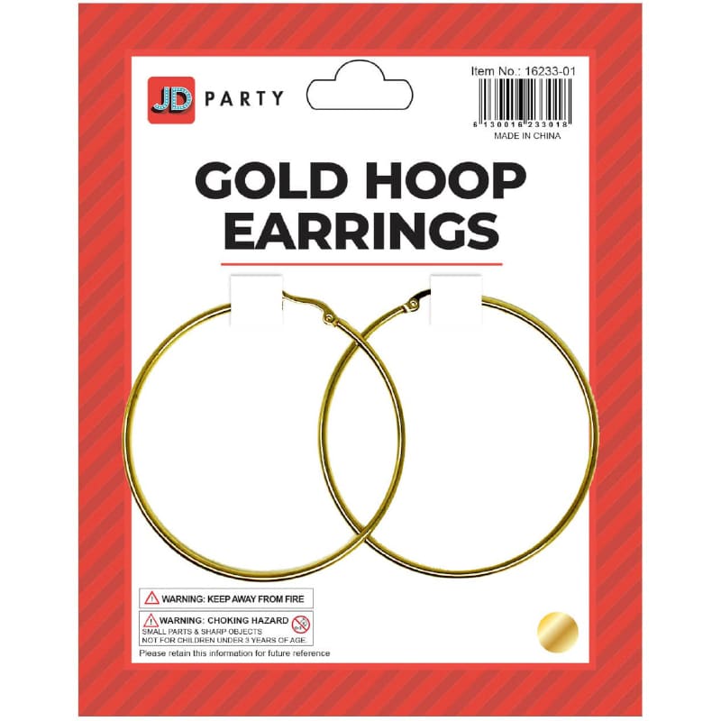 Earrings Jumbo Hoop Gold