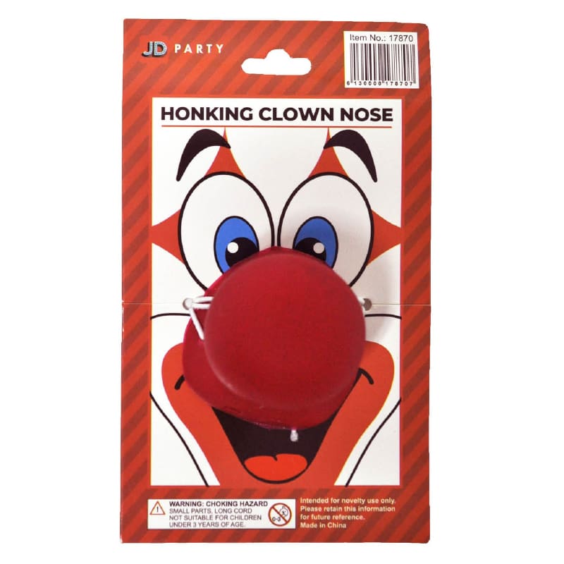 Clown Nose Rubber Honking