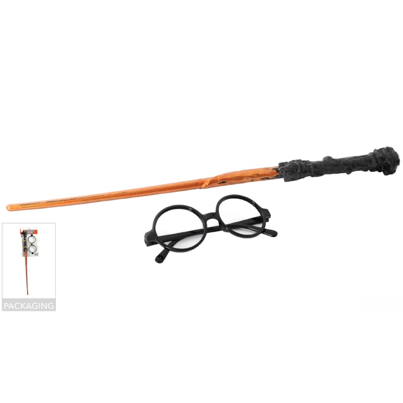Wand Wizard Set with Glasses