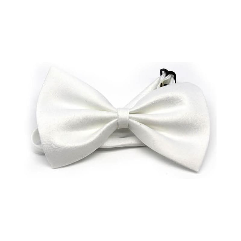 Bow Tie Satin White