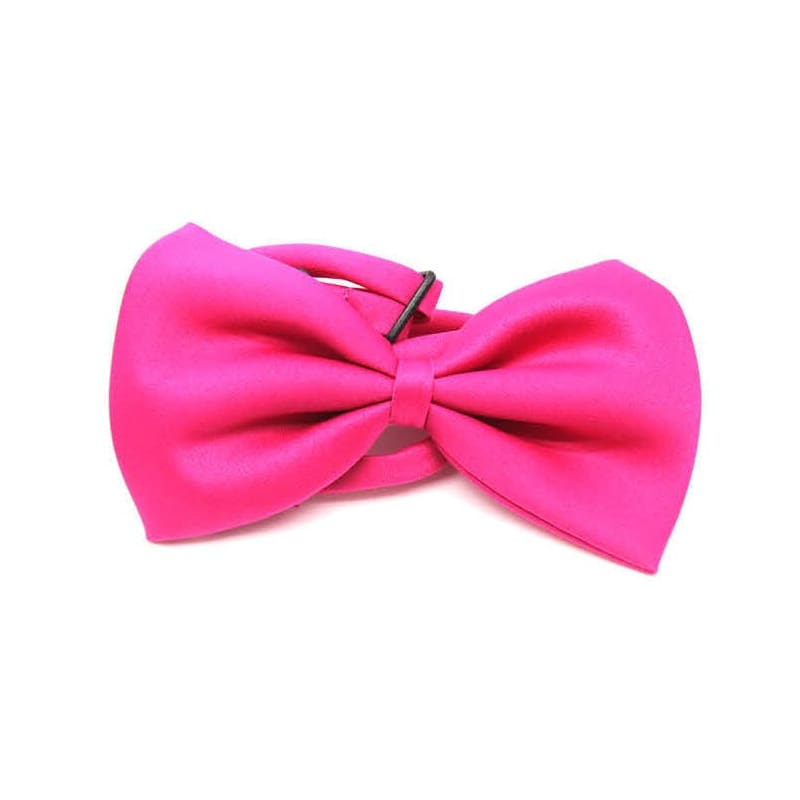 Bow Tie Satin Hot Pink