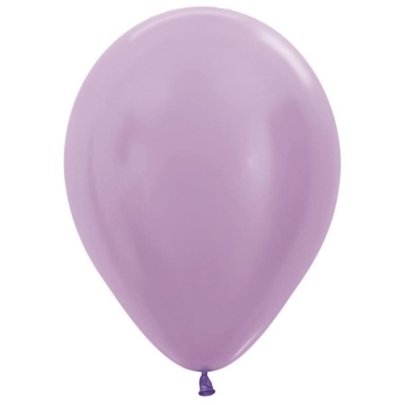Balloons 12cm Metallic Lavender Lil Pk50