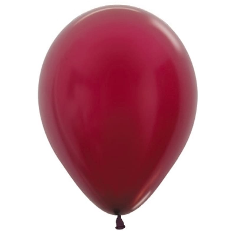 Balloons 30cm Metallic Burgundy Pk100