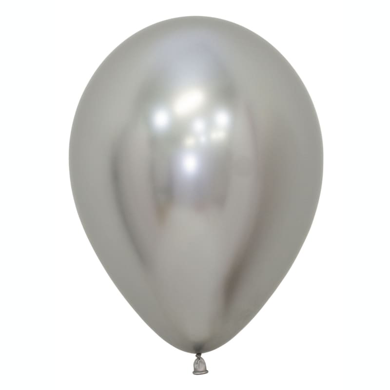 Balloons 30cm Reflex Silver Pk50