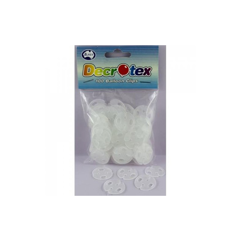 Balloon Disc Round Clip Pk100