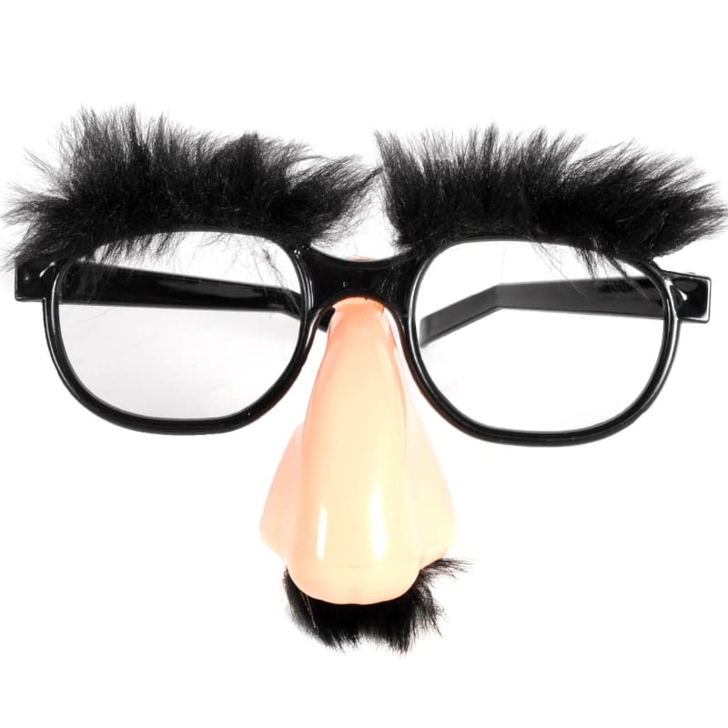 Glasses with Nose and Hair Funny