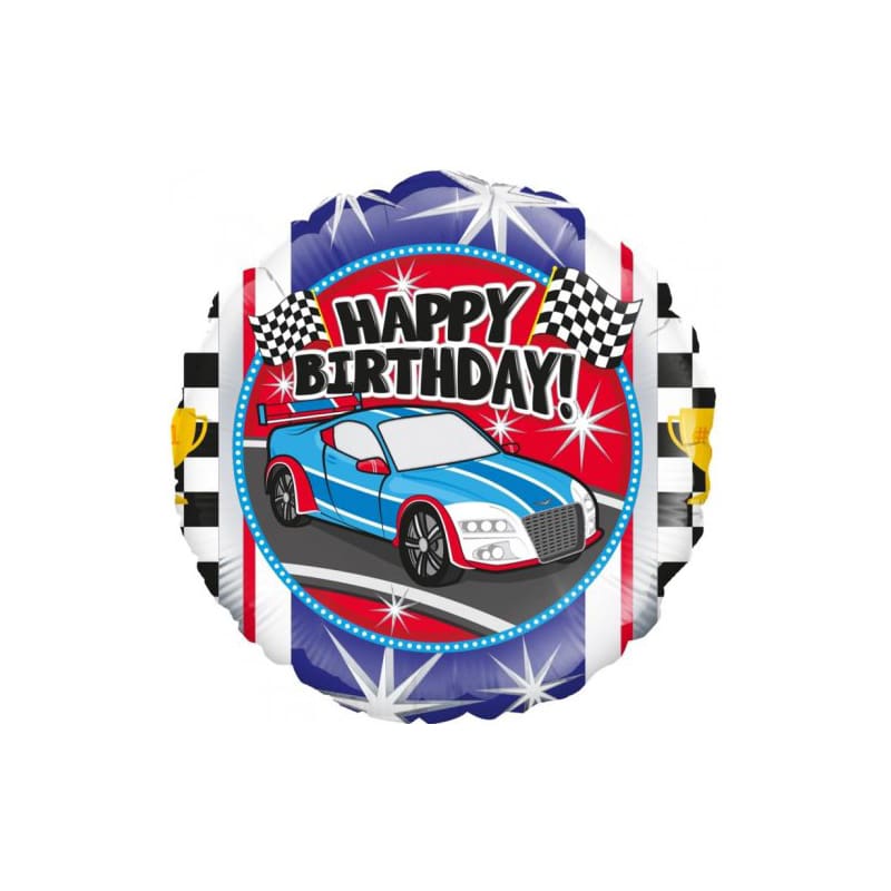 Foil 45cm Birthday Race Car