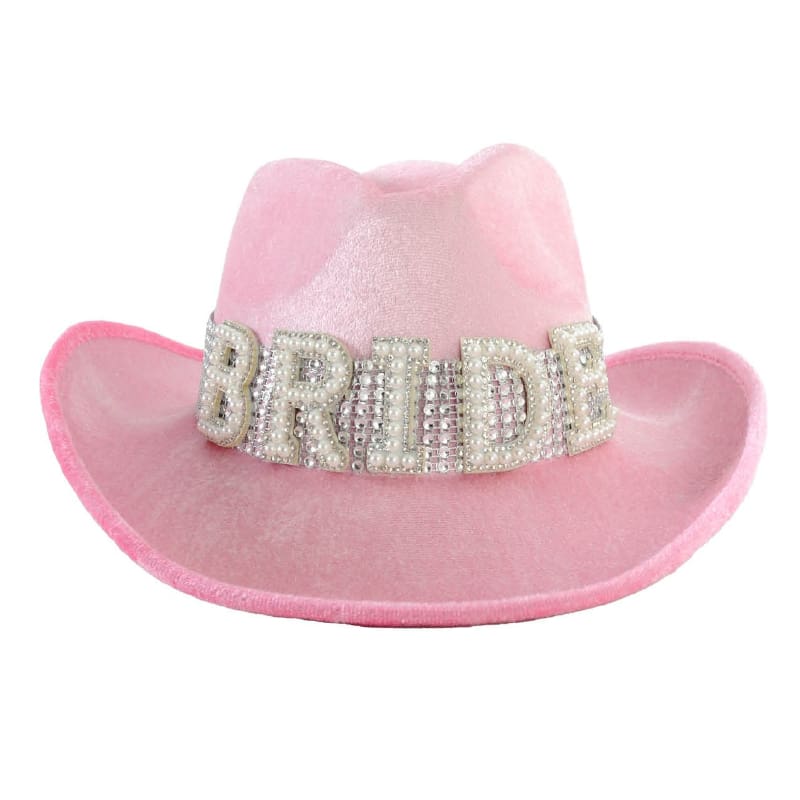 Cowboy Hat Bride Pink