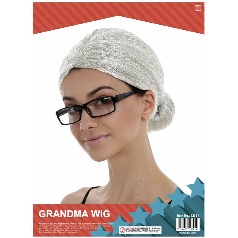 Wig Grandma Light Grey