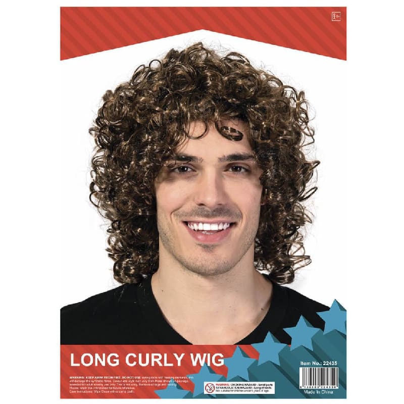 Wig Popstar Curly Brown