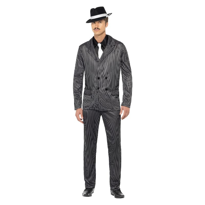 Costume Adult Gangster Pinstripe M