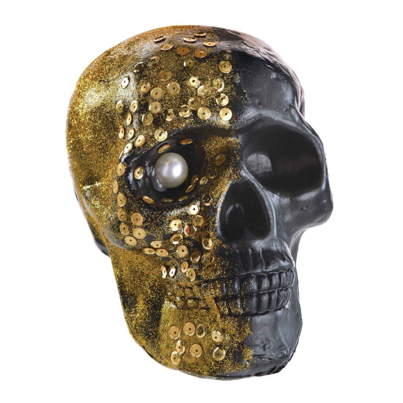 Skull Glam Boneyard Gold Black DNR