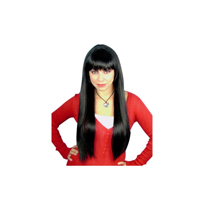 Wig Long Black with Fringe Premium DNR