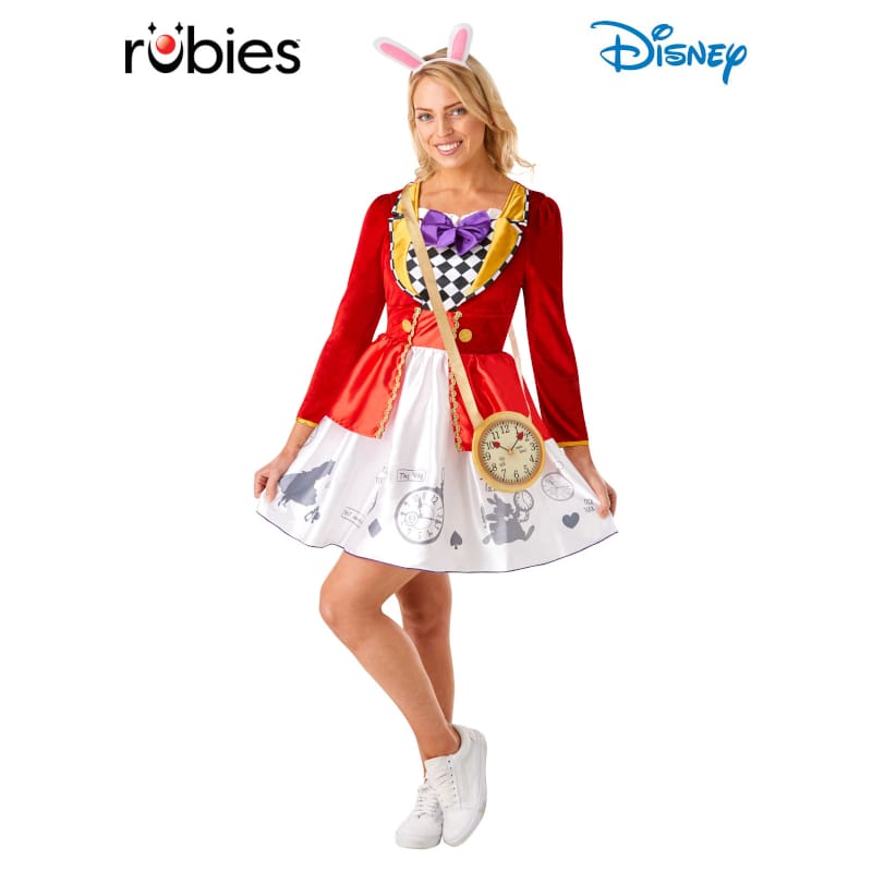 Costume Adult White Rabbit Alice M