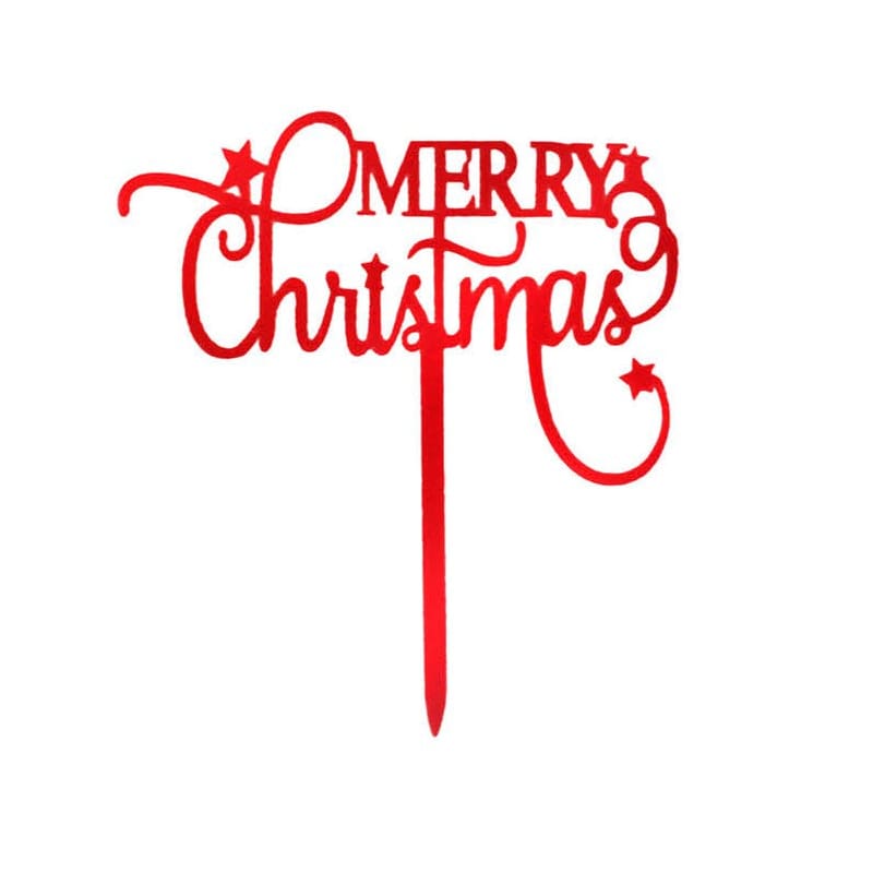 Christmas Cake Topper Merry Christmas