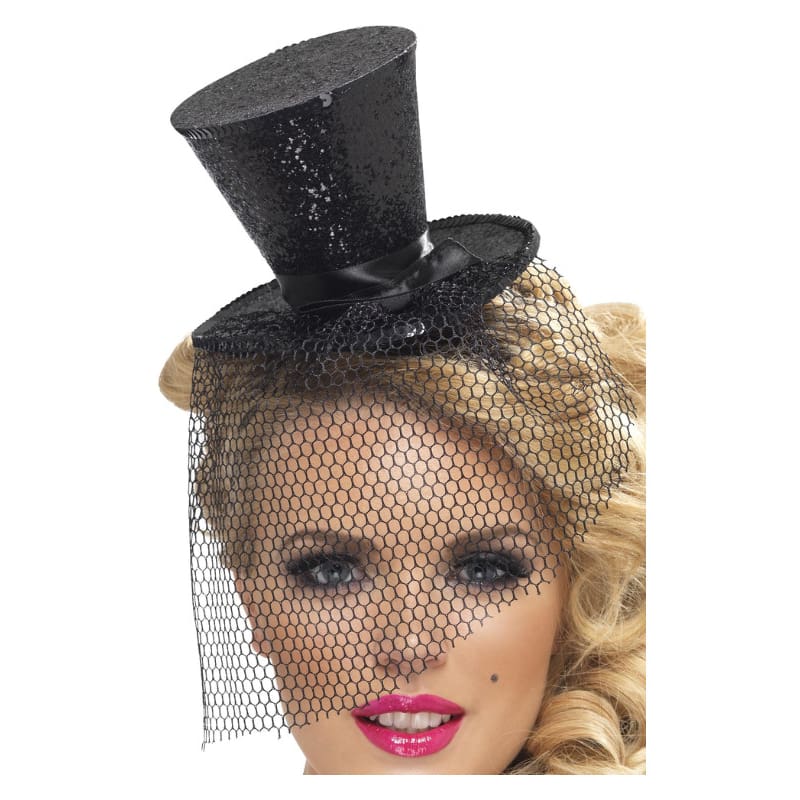 Top Hat Mini Black Sequin