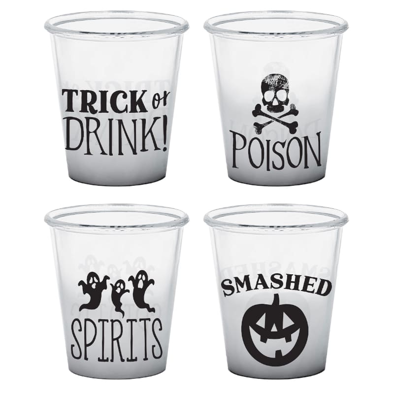 Shot Glass Halloween Classic Pk4