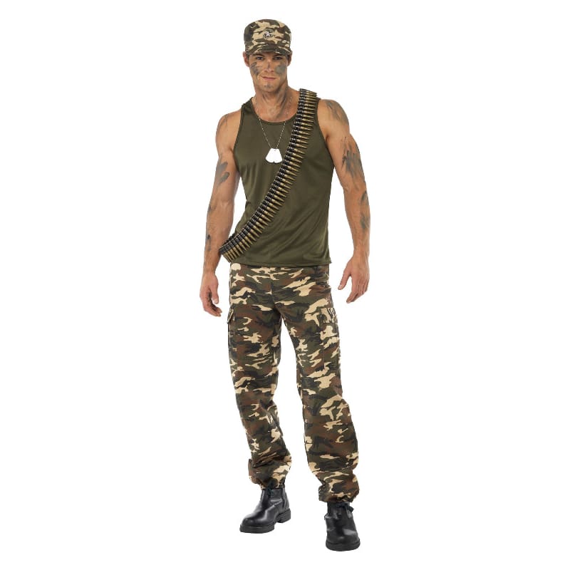 Costume Adult Khaki Camo Male M
