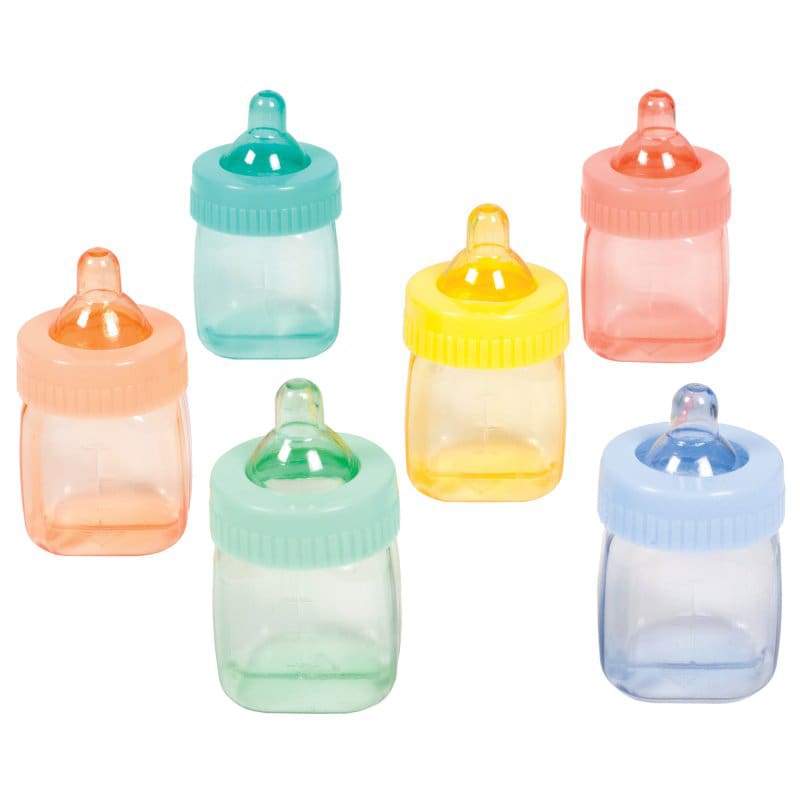 Baby Shower Baby Bottles Asst Pk6 DNR