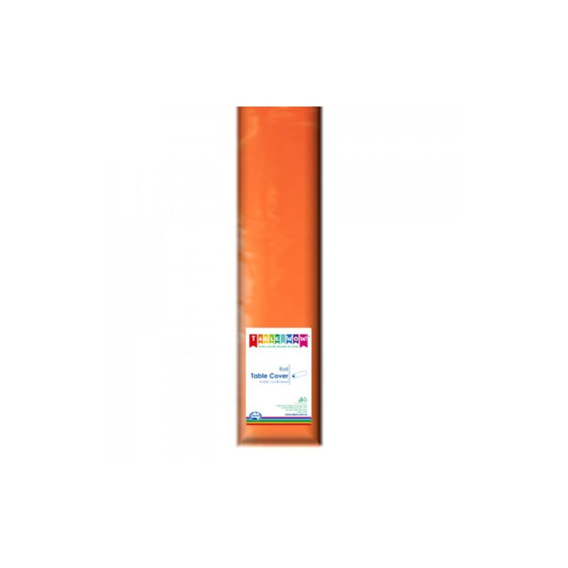 Tablecloth 30m Roll Plastic Orange