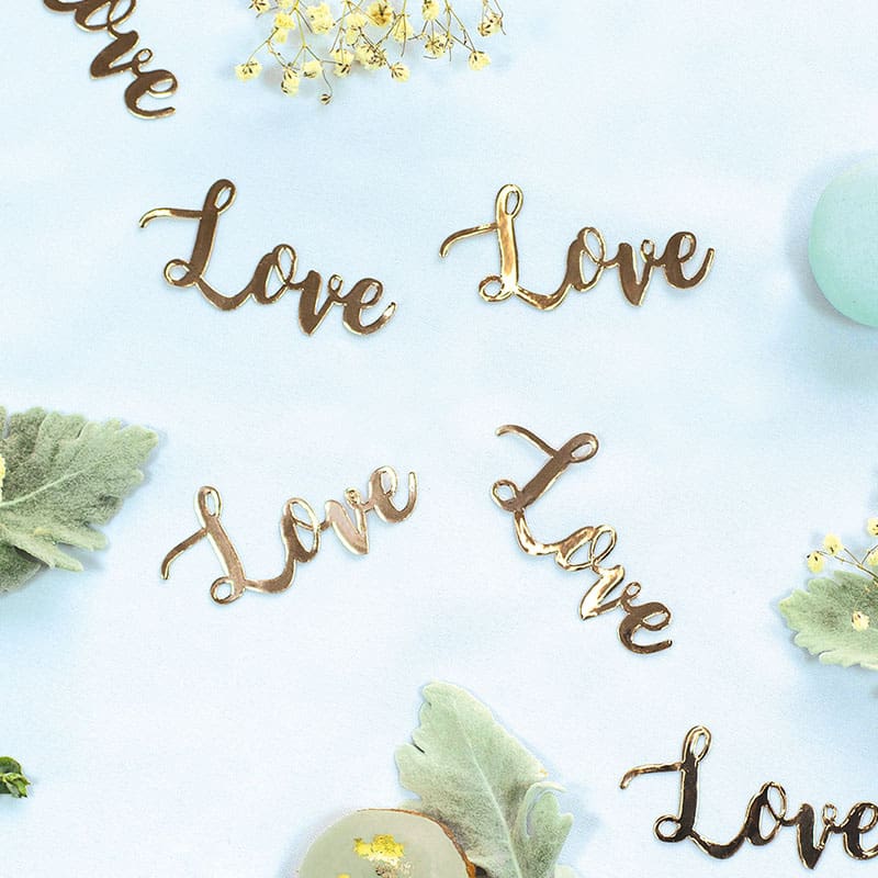 Confetti Jumbo Foil Love Rose Pk20 DNR