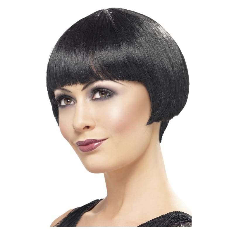 Wig Bob Black Short Flapper