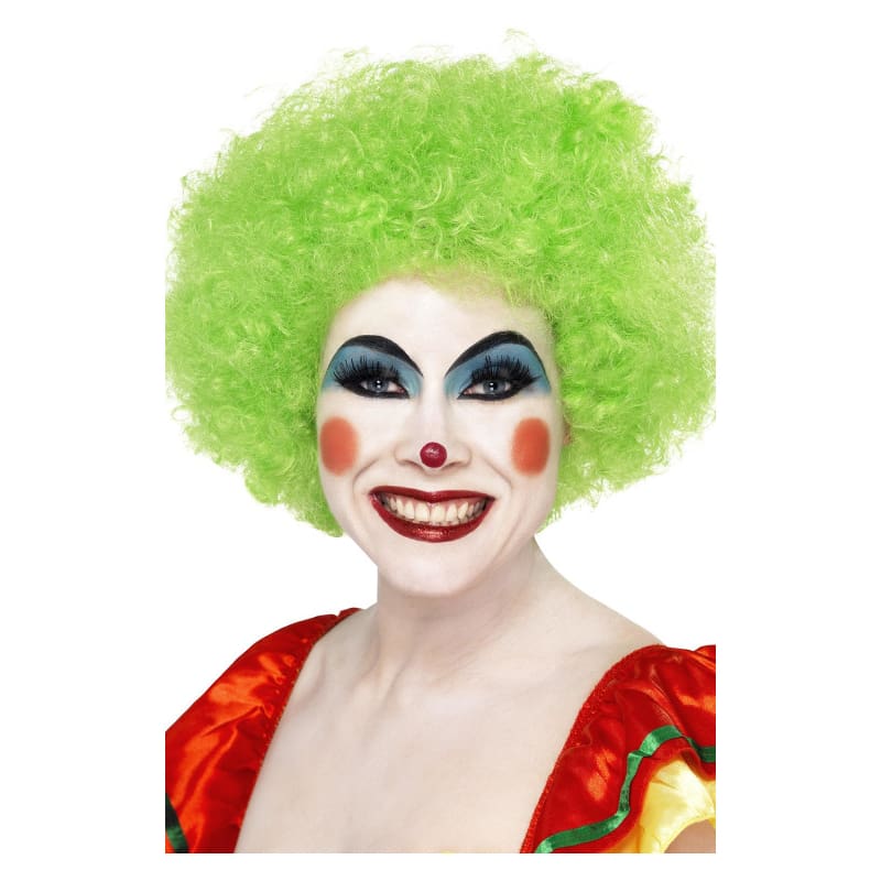 Wig Afro Clown Green