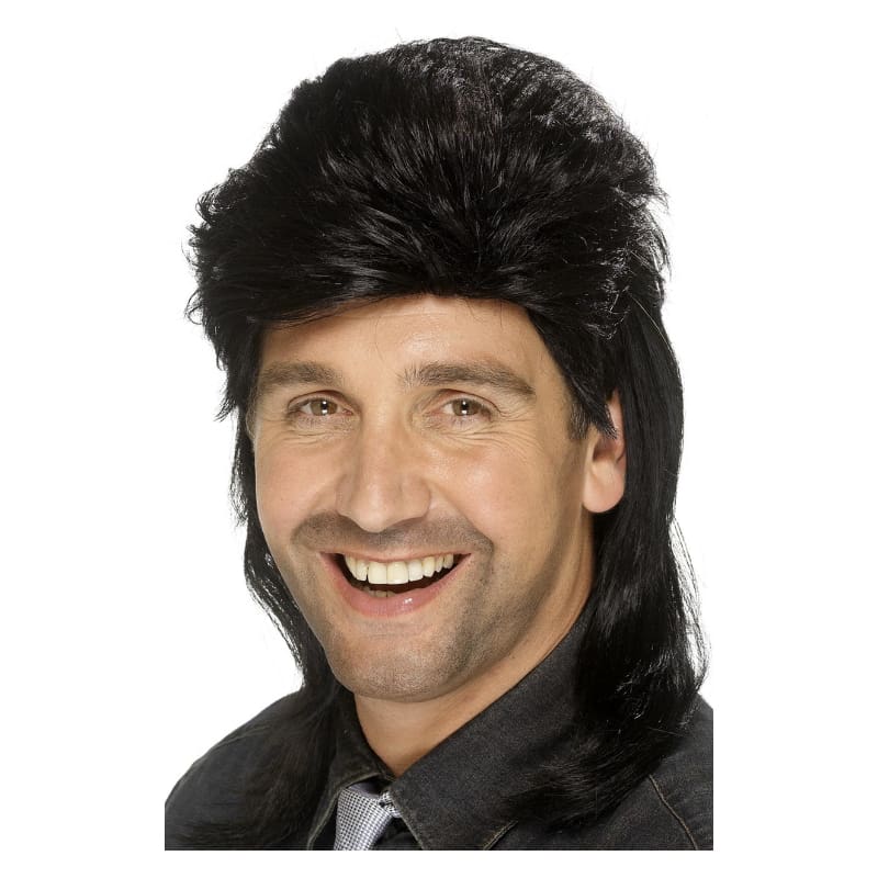 Wig Mullet Black