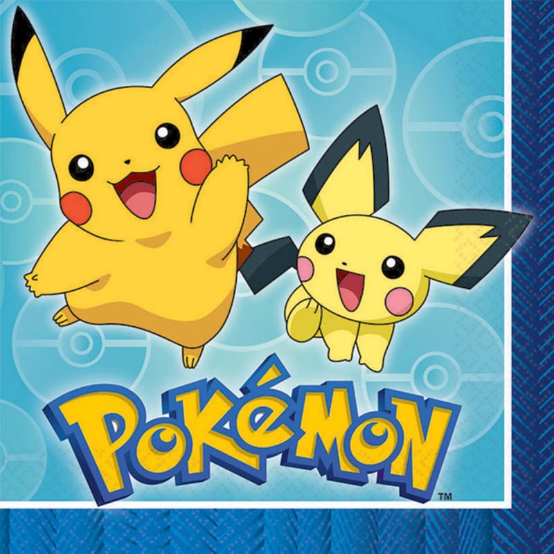 Pokemon Lunch Napkins Pk16