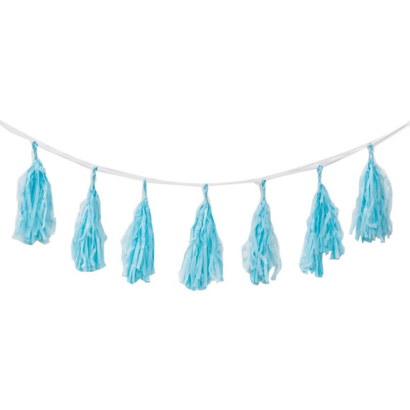 Tassels 30cm Pastel Blue 3m Pk12 DNR