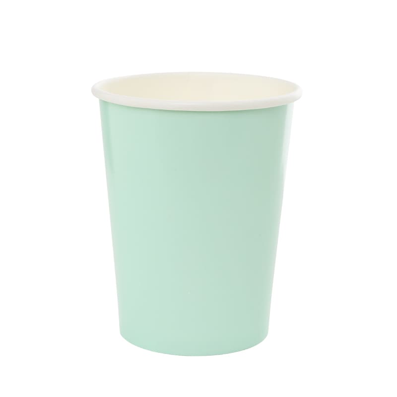 Cups Paper 260ml Mint Green Pk20