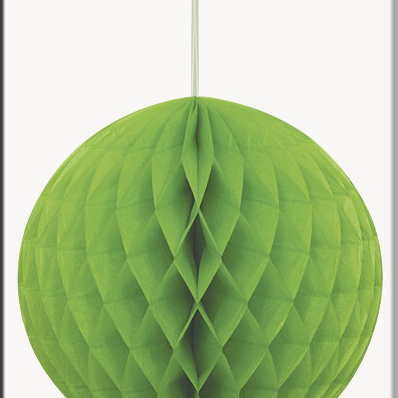 Hanging Honeycomb Ball 20cm Lime DNR