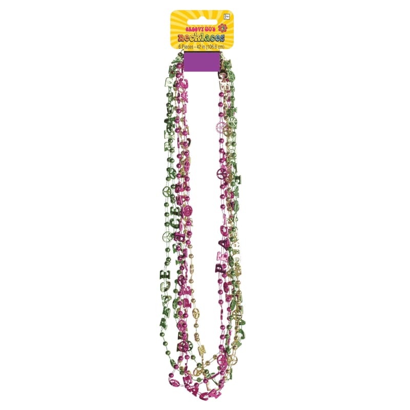 Necklace Hippie Beads Asst Colours NLA