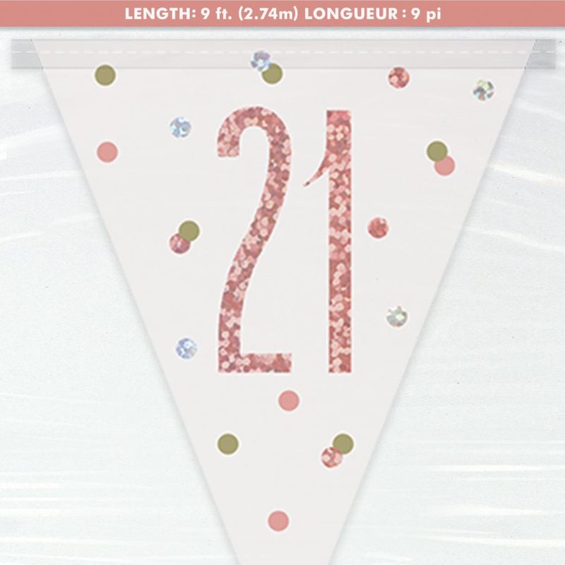 Flag Banner 21 Rose Gold 2.74m DNR