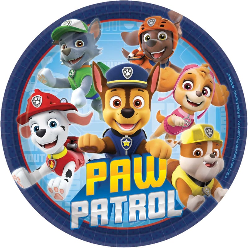 Paw Patrol Plates Lunch Pk8