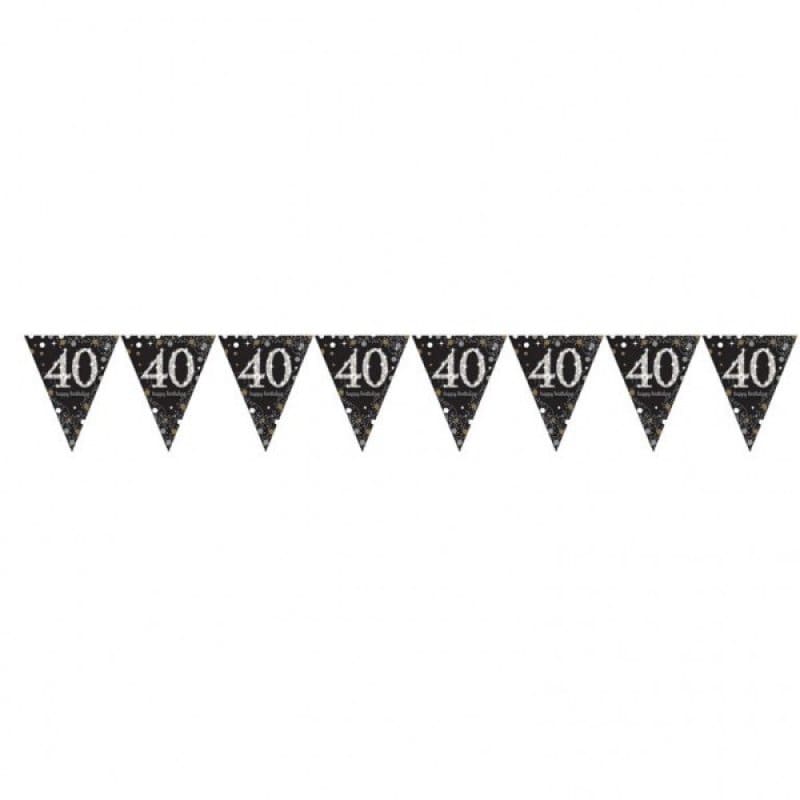 Flag Banner 40 Sparkling Black 4m