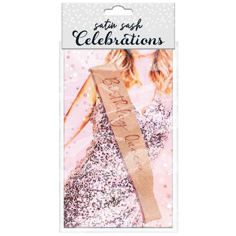 Sash Birthday Queen Rose Gold